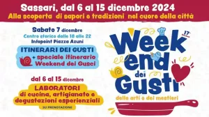 Weekend dei gusto Sassari 2024, manifesto con date e programmi