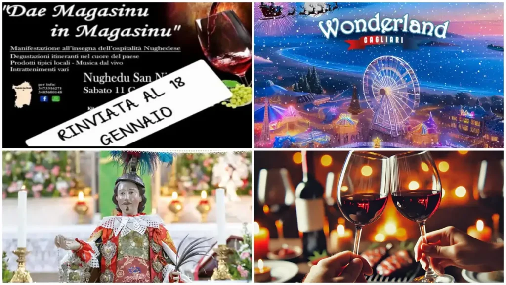 Eventi e sagre del 10, 11 e 12 gennaio 2025 in Sardegna, programma e manifesti, aggiornato