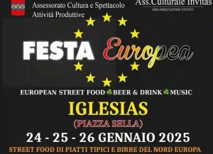 festa Europea a Iglesias, manifesto con date, programma, orari e menù | Sardegna in Blog