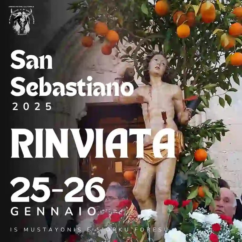 Festa San Sebastiano Sestu 2025, manifesto con date, programma e orari dopo il rinvio