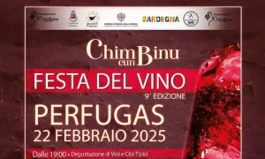 Chimbinu cun binu 2025, manifesto con data e programma della festa del vino di Perfugas | Sardegna in blog