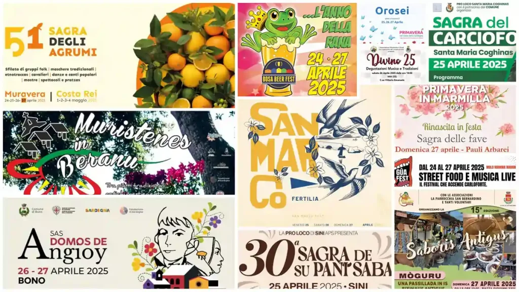 Eventi e sagre del 25, 26, 27 aprile 2025 in Sardegna | Sardegna in blog