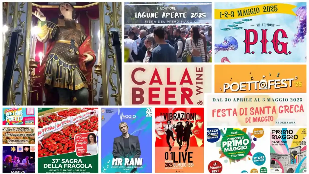 Eventi, sagre e concerti del 1 maggio 2025 in Sardegna, programmi | Sardegna in blog