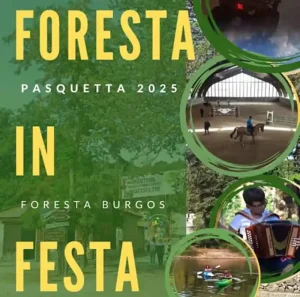 Pasquetta foresta burgos 2025. manifesto con il programma e tutti gli orari | Sardegna in blog