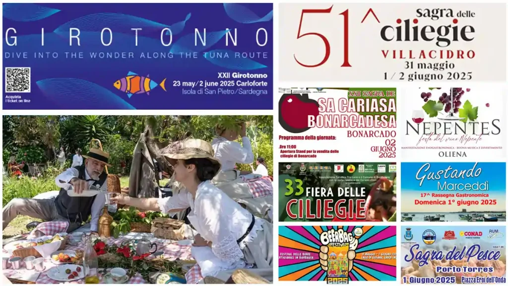 Eventi e sagre del weekend del 30, 31 maggio, 1 e 2 giugno 2025 in Sardegna | Programma | Sardegna in blog