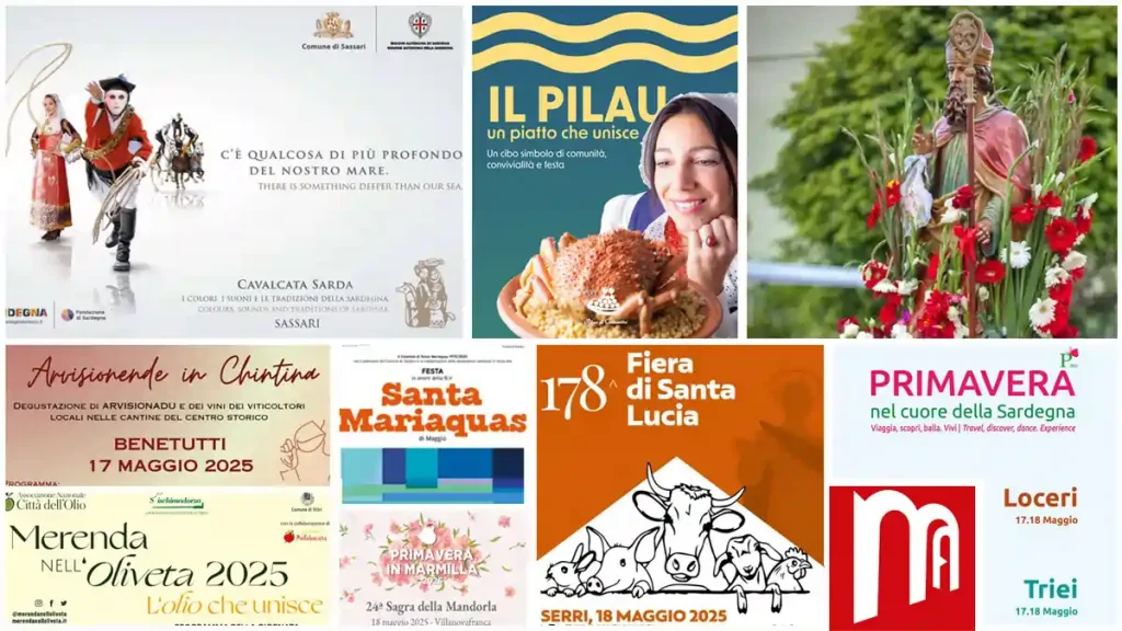 Eventi, sagre e feste del 16, 17, 18 maggio 2025 in Sardegna, aggiornato | Sardegna in blog