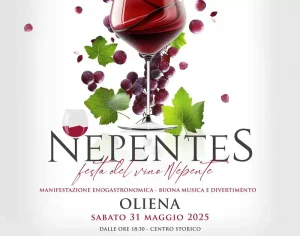 Nepentes Oliena 2025, manifesto con data, programma e prezzo ticket degustazione | Sardegna in blog