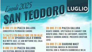 Eventi Luglio 2025 a San Teodoro, manifesto con appuntamenti e orari aggiornati | Sardegna in blog