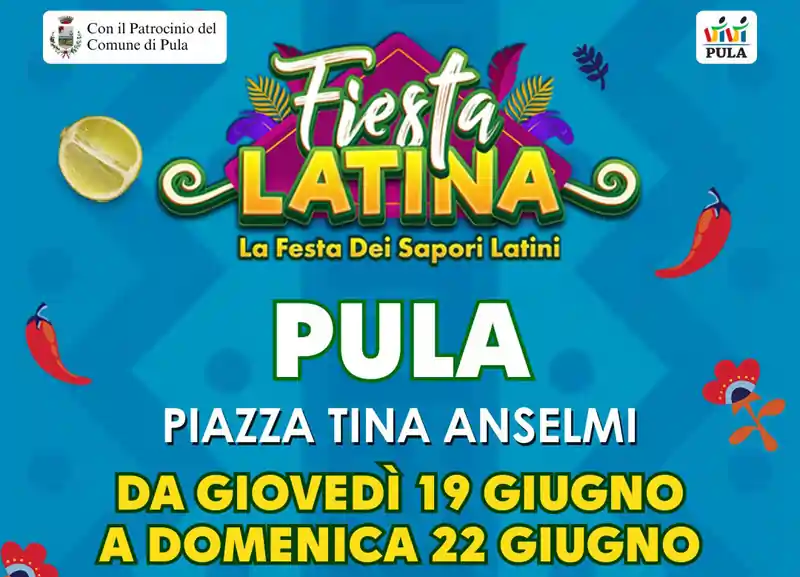 Fiesta latina Pua 2025, manifesto con date, programma e date | Sardegna in blog