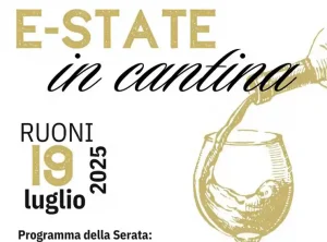 Estate in cantina Ruoni 2025, manifesto con programma, data e orari eventi e degustazioni | Sardegna in blog