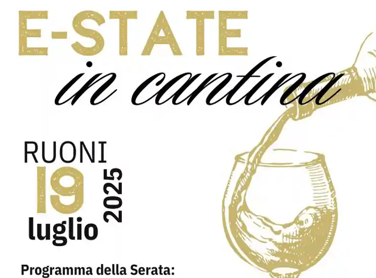 Estate in cantina Ruoni 2025, manifesto con programma, data e orari eventi e degustazioni | Sardegna in blog