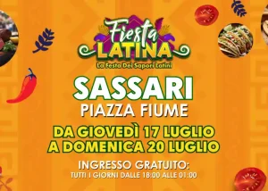 Fiesta latina Sassari 2025, manifesto con date, programma e orari eventi | Sardegna in blog
