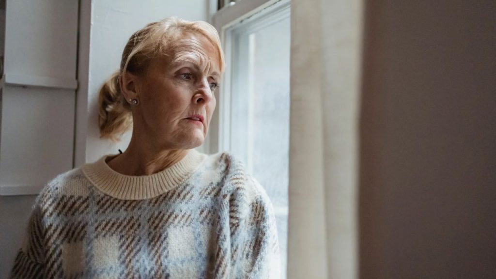 Donna in pensione