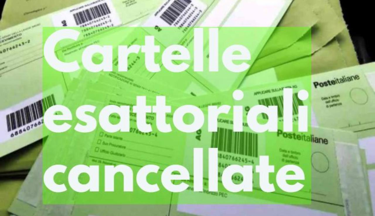 Cartelle esattoriali cancellate per sempre