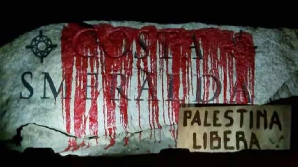 Attivisti pro-Palestina in azione