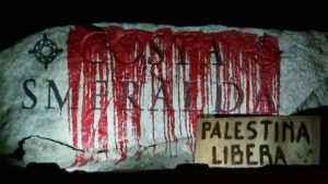 Attivisti pro-Palestina in azione